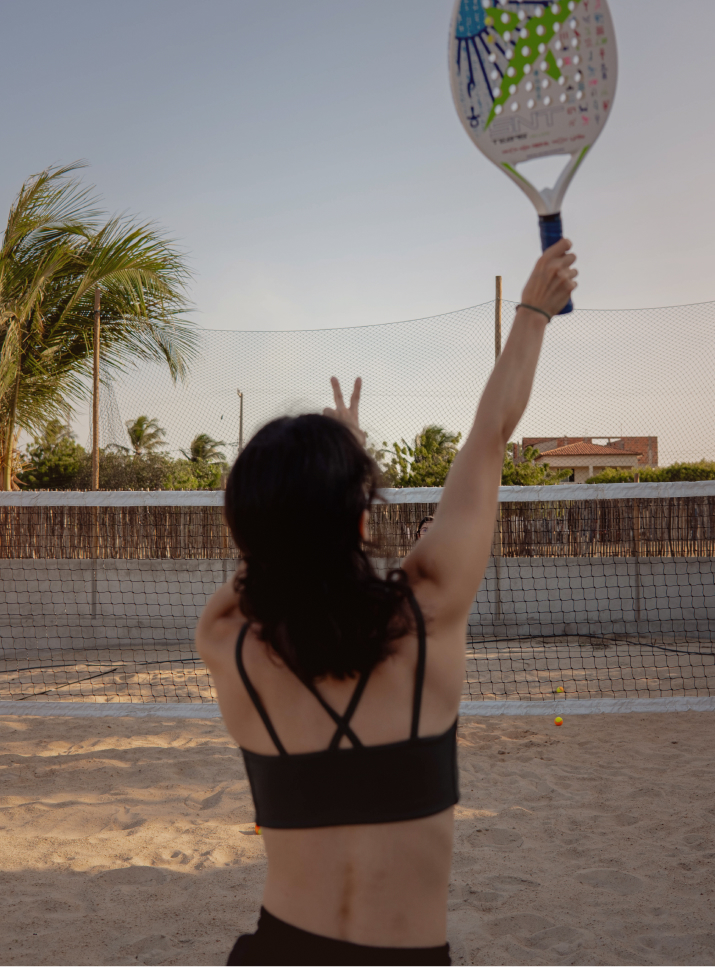 Quadra de beach tênis